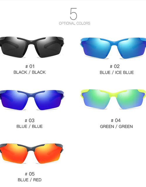 Load image into Gallery viewer, Sunglasses Men Women Sports Sunglasses Dustproof Glasses Classic Dazzle Colour Film Driving Fishing Motorcycle Running Travel
