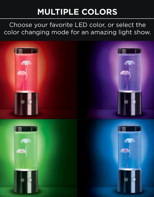 Load image into Gallery viewer, Jellyfish Lamp Motion &amp; Multicolor Leds - Easy Mode Switching, USB Powered - 9&quot;
