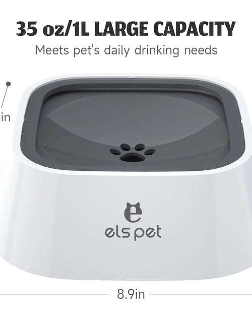 Load image into Gallery viewer, Dog Bowl No Spill Pet Water Bowl No Drip Slow Water Feeder Cat Pet Water Dispenser 35Oz/1L Travel
