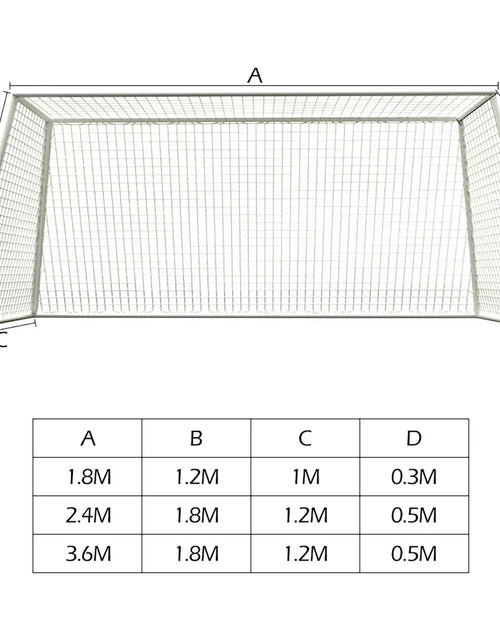 Load image into Gallery viewer, Soccer Goal Net Polyethylene Impact Resistant Soccer Goalpost Net Portable Soccer Match Equipment Club School Match Training
