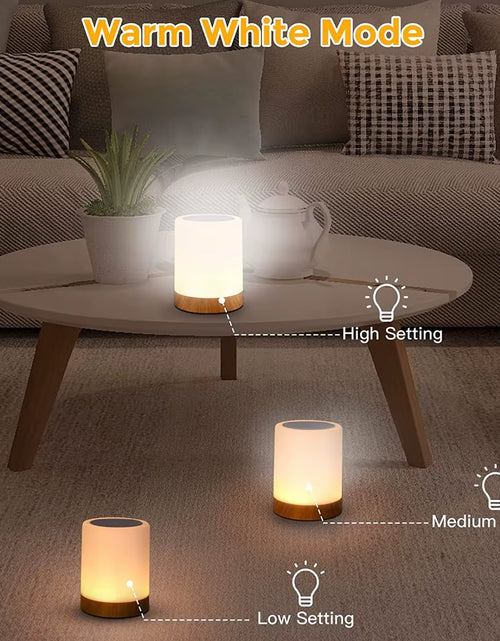 Load image into Gallery viewer, Touch Lamp LED Table Lamp Bedside Lamp RGB Table Lamp Bedroom Lamp with Touch Sensor Portable Desk Lamp RGB Light for Kids Gifts
