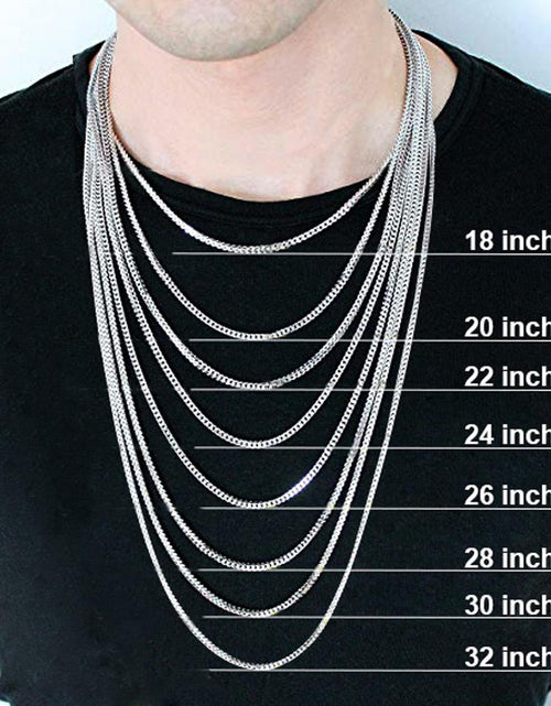 Load image into Gallery viewer, Men&#39;S Stainless Steel Cuban Link Chain Necklace 10MM 18Inch Hip Hop Jewelry
