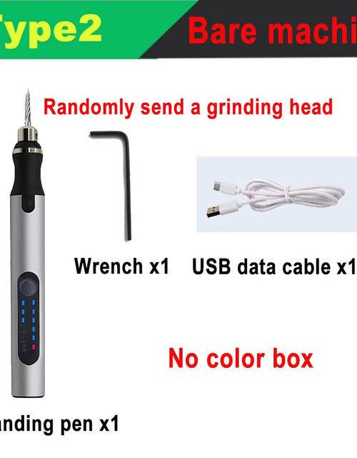 Load image into Gallery viewer, Electric Mini Grinder Engraving Pen Graveerpen Wireless Grinder with Battery Cordless Micro Rotary Tools Drill for Jewelry Metal
