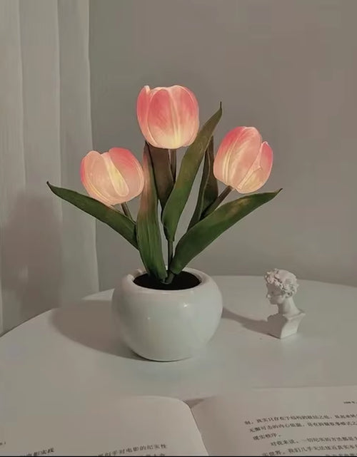 Load image into Gallery viewer, LED Tulip Lamp Night Simulation Flower Atmosphere Desk Light Room Table Decoration Lamp Gift for Girl Friend
