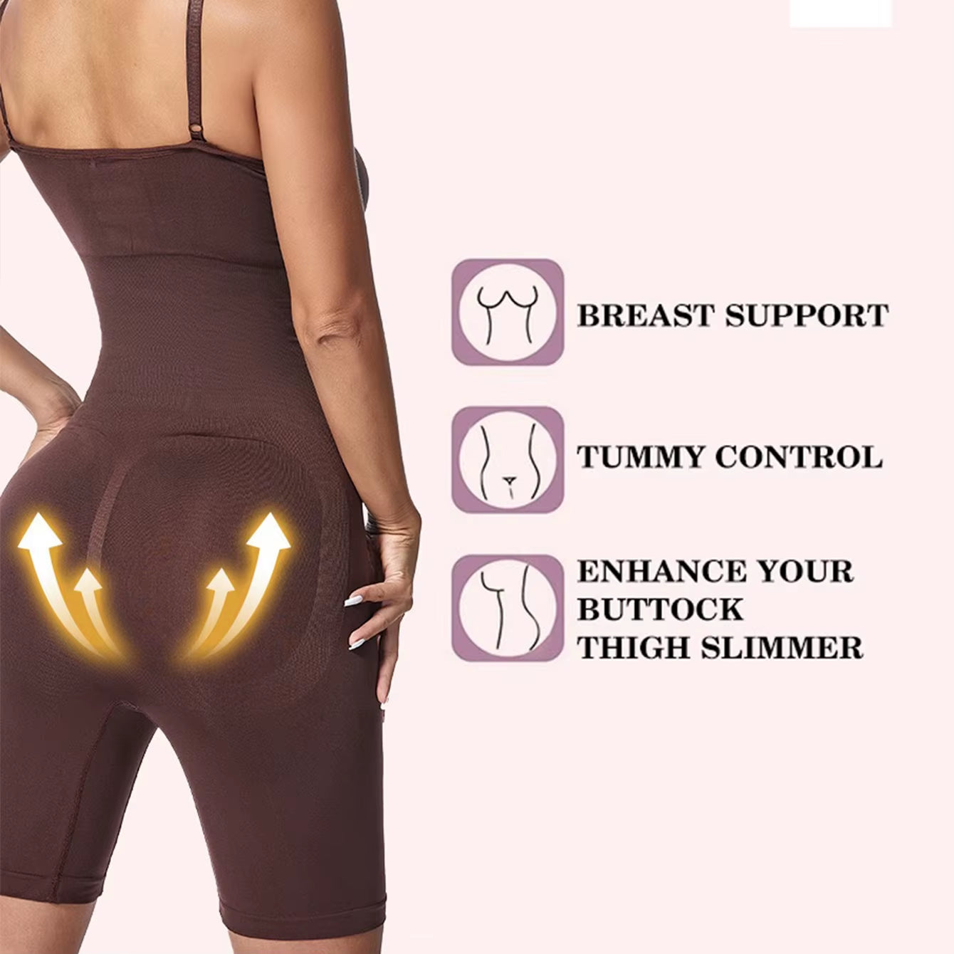 Shapewear Stree Jumpsuit Women Tummy Control Full Body Shaper Bodysuit Reducing and Shaping Girdles