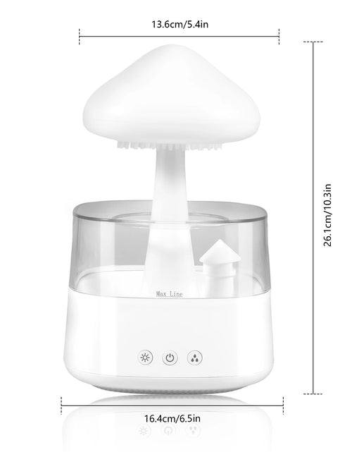 Load image into Gallery viewer, 2024 Rain Cloud Humidifier Relax Diffuser Humidifier Raindrop Aromatherapy Machine Air Humidifier with 7 Colours Rain Lamp Home
