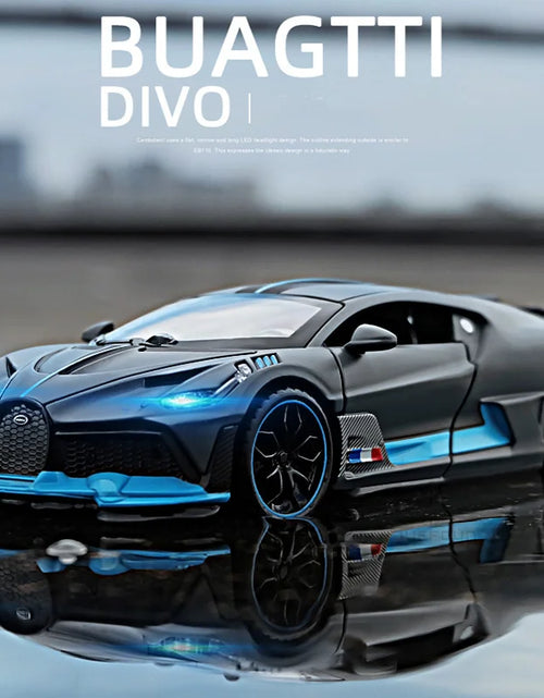 Load image into Gallery viewer, 1/32 Alloy Diecasts Metal Toy Car Model Bugatti Divo Toy Vehicles Miniature Car Model with Light Toys for Boys Kids Christmas Gi
