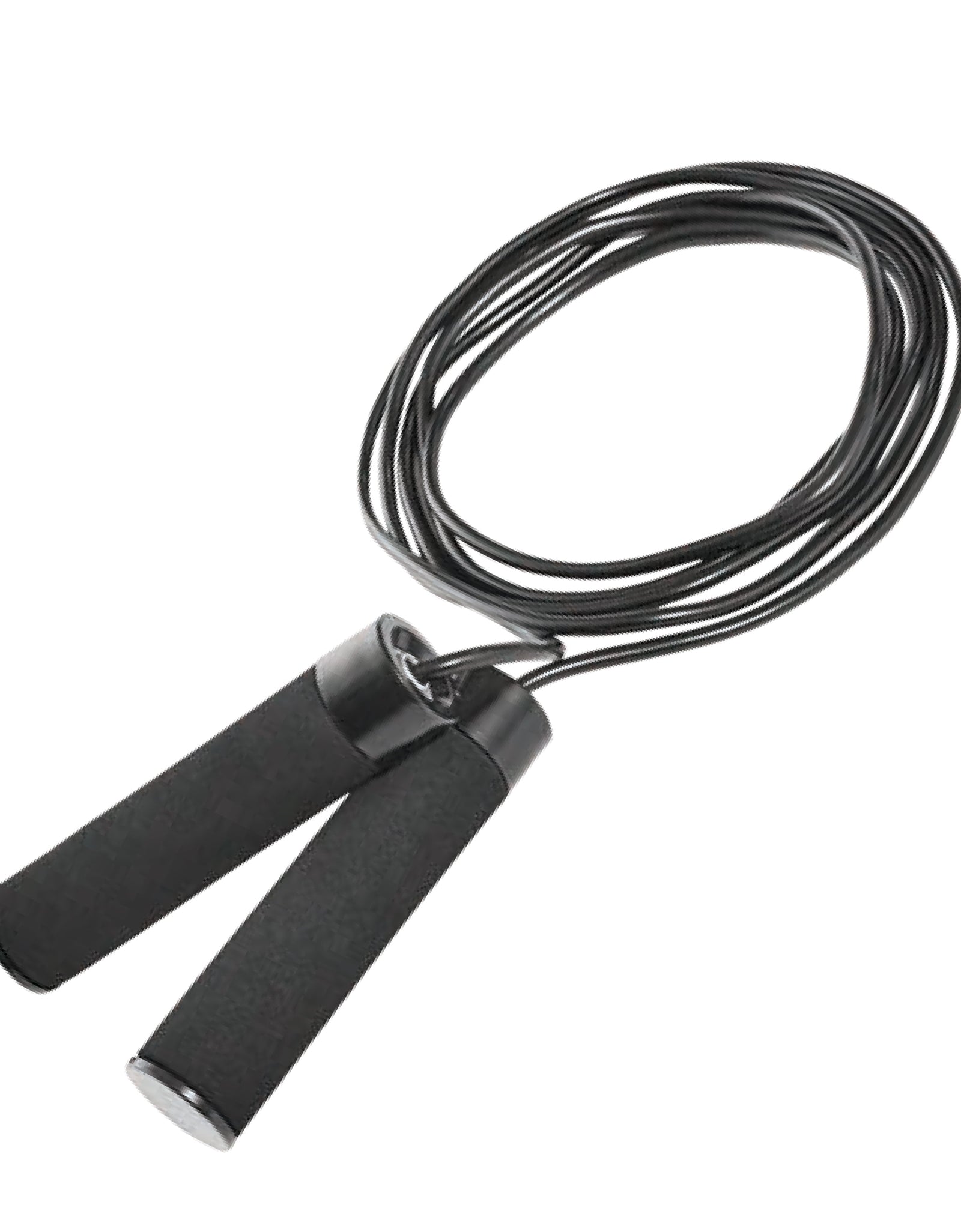 Speed Jump Rope with Light Weight Handles, 9' Length, Black