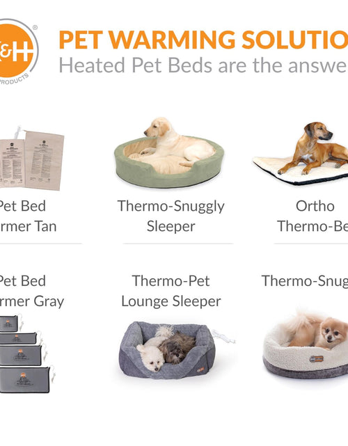 Load image into Gallery viewer, K&amp;H Pet Products Heated Pet Bed Warmer Waterproof Pet Heating Pad
