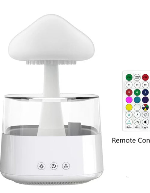 Load image into Gallery viewer, Mushroom Rain Air Humidifier Electric Aroma Diffuser Rain Cloud Smell Distributor Relax Water Drops Sounds Colorful Night Lights
