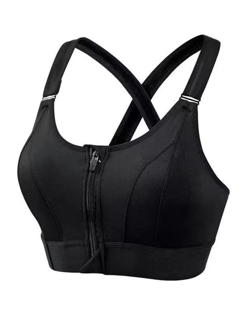 Load image into Gallery viewer, Front Zipper Sports Bra Women&#39;S Underwear Running Fitness Seamless Brassiere Shockproof Breathable without Underwire Bralette
