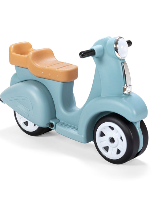 Load image into Gallery viewer, Ride along Scooter Aqua Ride on Toy with Vintage-Style Design, Foot-To-Floor Toddler Scooter with Four Wheels for Extra Stability
