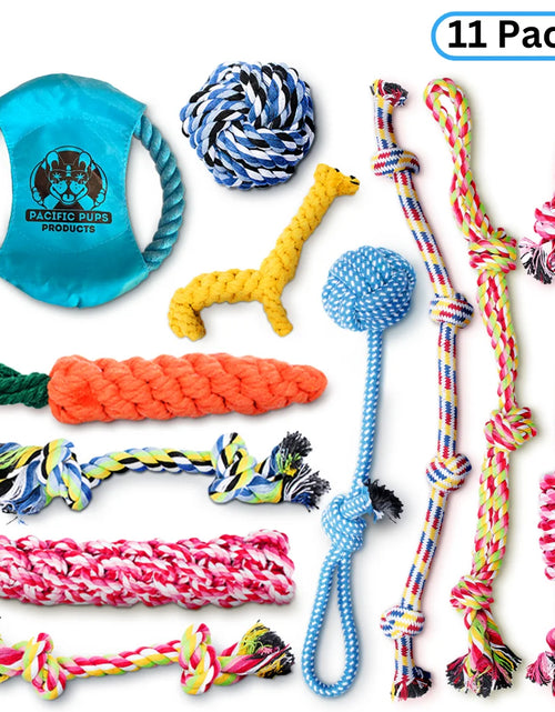 Load image into Gallery viewer, Dog Rope Toys for Small &amp; Medium Dogs Dog Toy Pack of 11 Puppy Teething Toys
