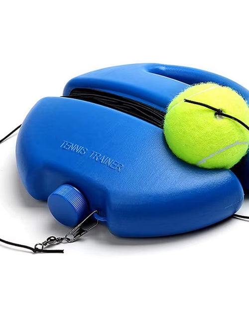 Load image into Gallery viewer, Heavy Duty Tennis Training Aids Base with Elastic Rope Ball Practice Self-Duty Rebound Tennis Trainer Partner Sparring Device
