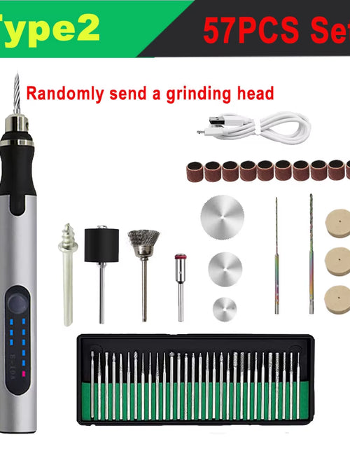 Load image into Gallery viewer, Electric Mini Grinder Engraving Pen Graveerpen Wireless Grinder with Battery Cordless Micro Rotary Tools Drill for Jewelry Metal
