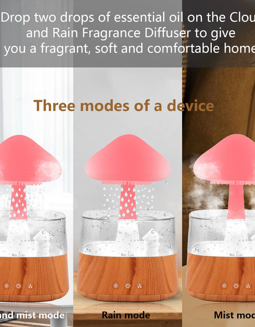 Load image into Gallery viewer, 2024 Rain Cloud Humidifier Relax Diffuser Humidifier Raindrop Aromatherapy Machine Air Humidifier with 7 Colours Rain Lamp Home
