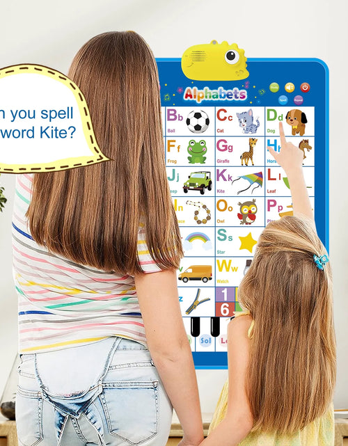 Load image into Gallery viewer, Electronic Alphabet Wall Chart, Alphabet and Numbers Learning Toddler Toys for 2 Year Olds, Educational Toys for 2 3 4 5 Year Olds Boys and Girls, ABC Learning Toys 2-4 with Dinosaur Pronunciat
