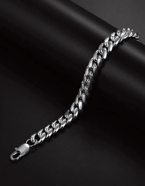 Load image into Gallery viewer, Men&#39;S Stainless Steel Cuban Link Chain Necklace 10MM 18Inch Hip Hop Jewelry
