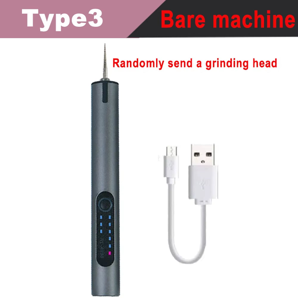 Electric Mini Grinder Engraving Pen Graveerpen Wireless Grinder with Battery Cordless Micro Rotary Tools Drill for Jewelry Metal