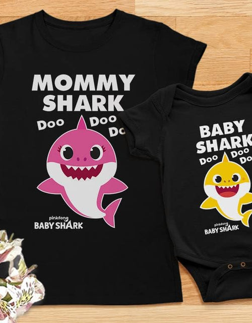 Load image into Gallery viewer, Matching Baby Shark Shirts for Mommy Baby Set for Mother and Baby Outfits Gift
