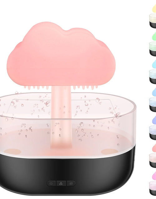 Load image into Gallery viewer, Rain Cloud Humidifier Water Drip,Mushroom Diffuser,Cloud Humidifier Rain Drop,Rain Cloud Diffuser with 7 Light Colours,Waterfall Lamp Humidifier Rain Sounds for Relax Sleeping,200Ml
