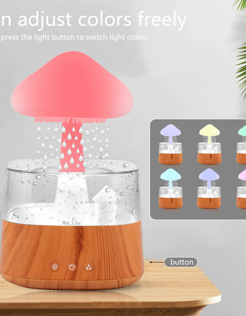 Load image into Gallery viewer, 2024 Rain Cloud Humidifier Relax Diffuser Humidifier Raindrop Aromatherapy Machine Air Humidifier with 7 Colours Rain Lamp Home
