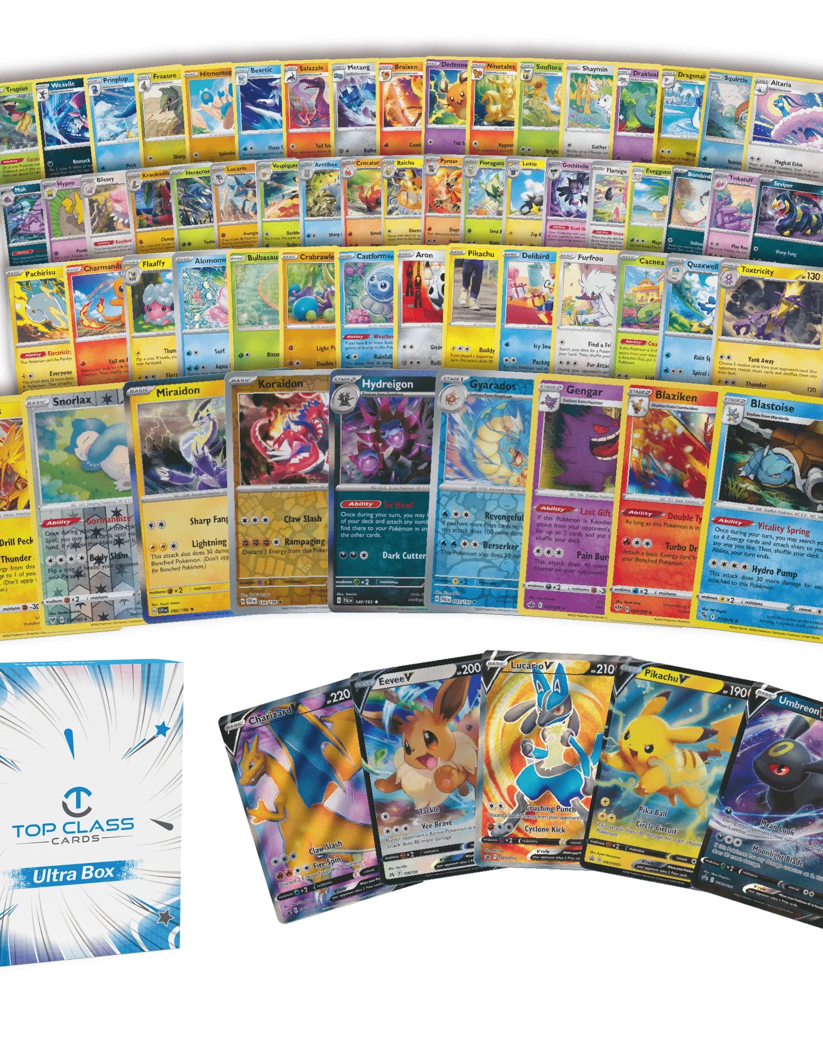 | Ultra Box | 50 Cards | 5 Holos/Reverse Holos | 1 Ultra Rare Guaranteed | Compatible with Pokemon Cards