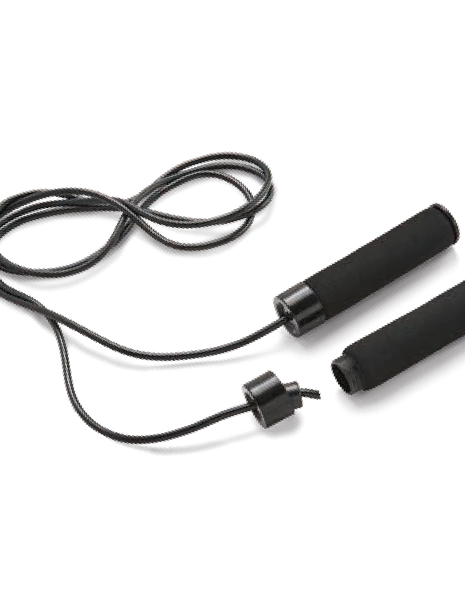 Speed Jump Rope with Light Weight Handles, 9' Length, Black