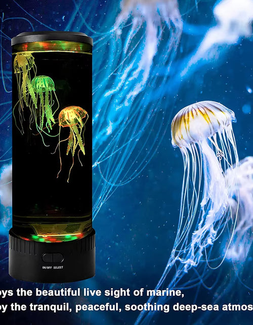 Load image into Gallery viewer, Jellyfish Lamp Color Changing Remote Control Aquarium Tank LED Night Light Birthday Gift USB Charging Relaxing Mood
