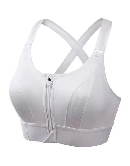 Load image into Gallery viewer, Front Zipper Sports Bra Women&#39;S Underwear Running Fitness Seamless Brassiere Shockproof Breathable without Underwire Bralette
