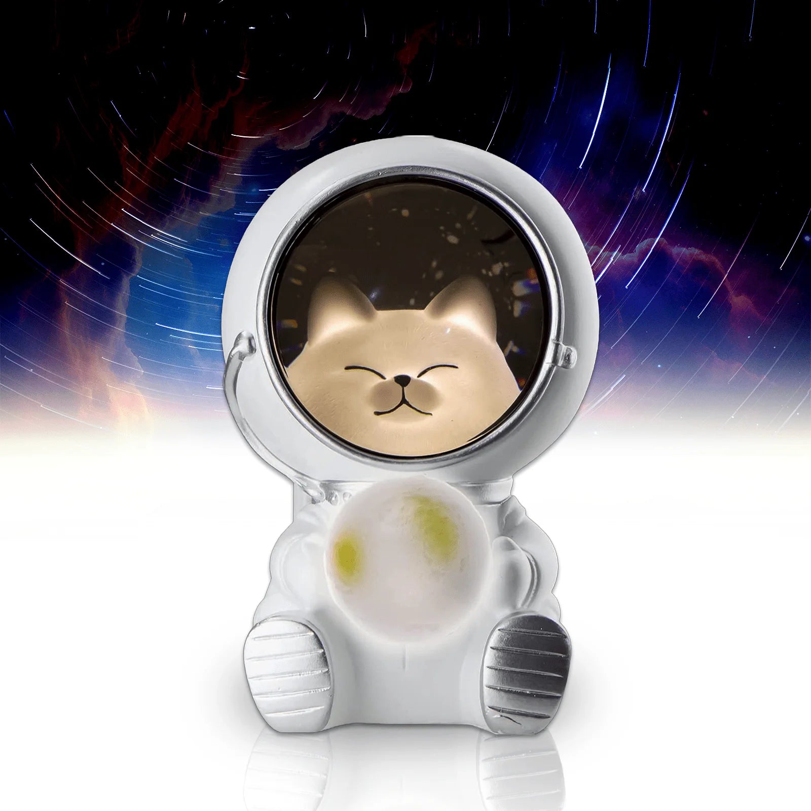 Astronaut Projector Night Light, Cute Spaceman LED Night Light Astronaut Moon Lamps for Kids Adults for Bedroom, Christmas, Birthdays, Space Cat